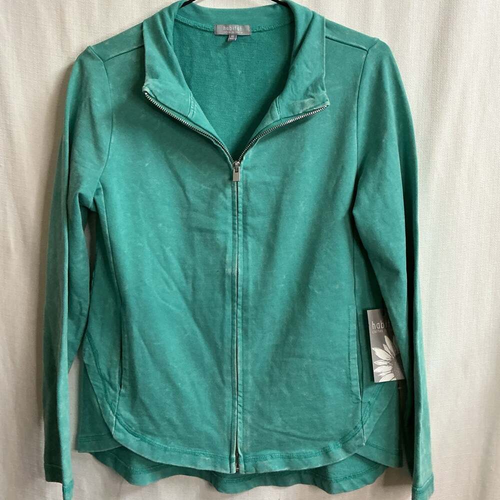 Habitat Clothes to Live In Women's Full Zip Jacket in Lagoon, Style 69240